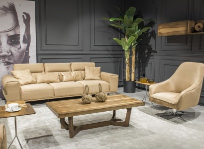 Sofagarnitur 3+1 Sitzer Couch Polster Couchtisch Sofa Tisch 3tlg. Möbel Set
